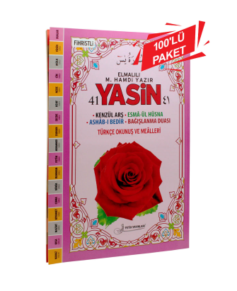 F035 (100lü Paket) Cami Boy Genişletilmiş Türkçeli Yâsin-i Şerîf